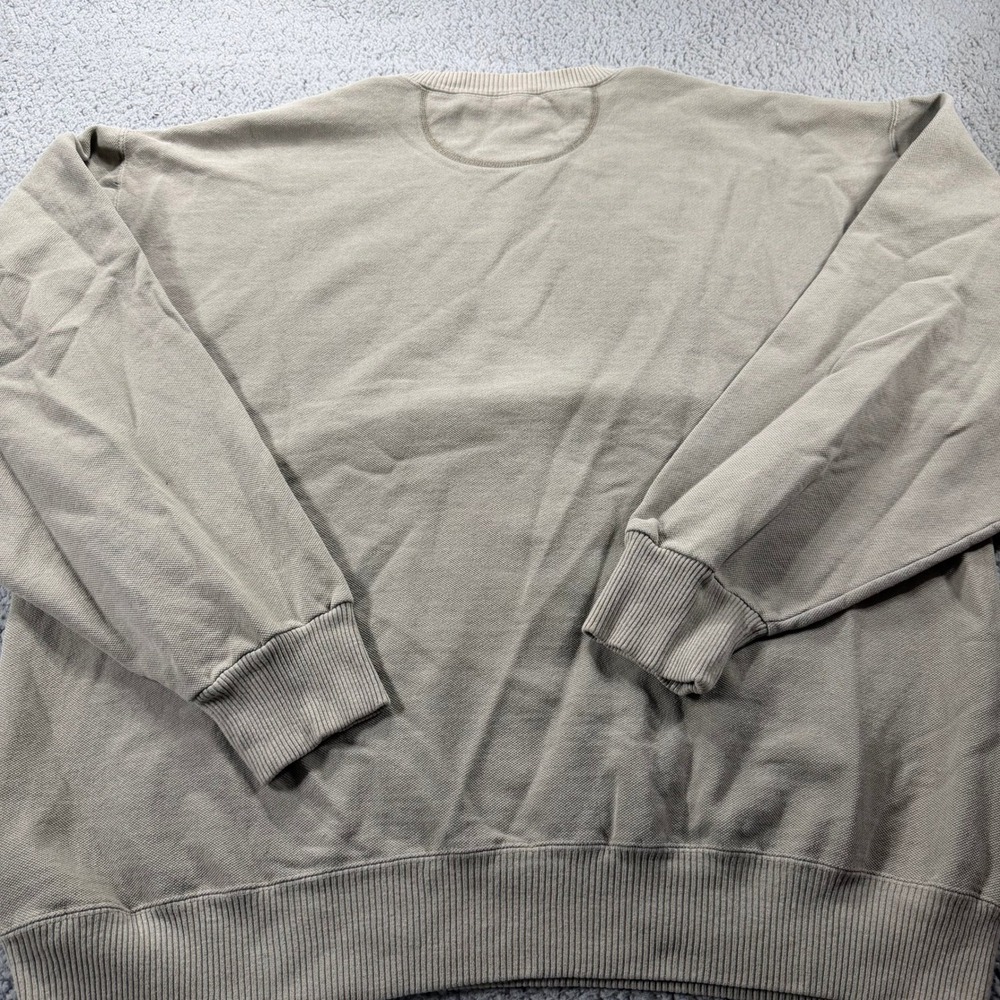 Cheyenne River Vineyard Embroidered Sweatshirt Mens Tan Sailboat Graphic XL - Picture 3 of 9